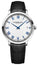 Raymond Weil Toccata Stainless Steel White Dial Black Leather Strap Date Quartz Mens Watch 5585 - STC - 00353 - WAB - Shipping Dept.