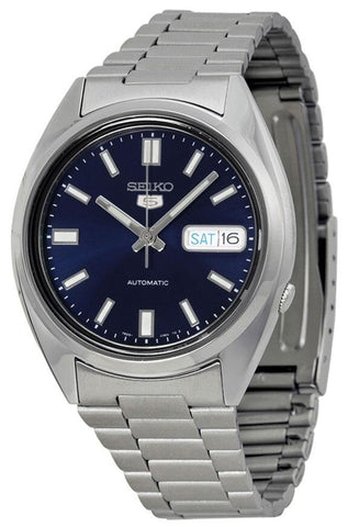 Seiko 5 Automatic Stainless Steel Blue Dial Day - Date Mens Watch SNXS77K1 - WAB - Shipping Dept.