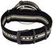 Seiko 5 Sports Automatic Black and White Nylon NATO Strap Black Dial Day - Date Mens Watch SRPC67K1 - WAB - Shipping Dept.