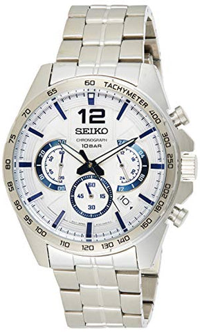 Seiko Conceptual Chronograph Quartz White Dial Men's Watch SSB343P1 - WAB - Shipping Dept.