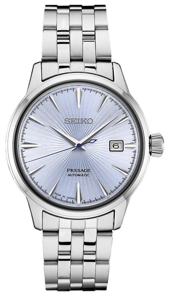 Seiko Presage Automatic Stainless Steel Blue Dial Date Mens Watch SRPE19J1 - WAB - Shipping Dept.