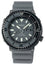 Seiko Prospex Automatic Black PVD Gray Dial Gray Silicone Strap Day/Date Divers Mens Watch SRPE31K1 - WAB - Shipping Dept.