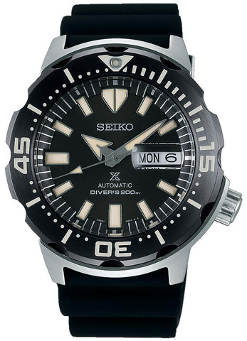 Seiko Prospex Automatic Black Silicone Strap Black Dial Day - Date Divers Mens Watch SRPD27K1 - WAB - Shipping Dept.