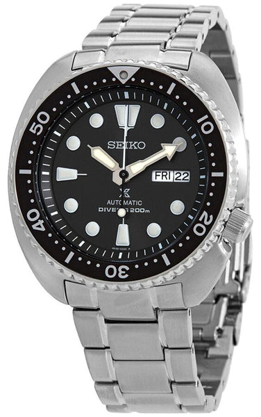 Seiko Prospex Automatic Stainless Steel Black Dial Day - Date Divers Mens Watch SRPF13K1 - WAB - Shipping Dept.