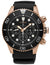 Seiko Prospex Chronograph Solar Rose Gold - Tone Steel Black Dial Black Silicone Strap Date Divers Mens Watch SSC618P1 - WAB - Shipping Dept.