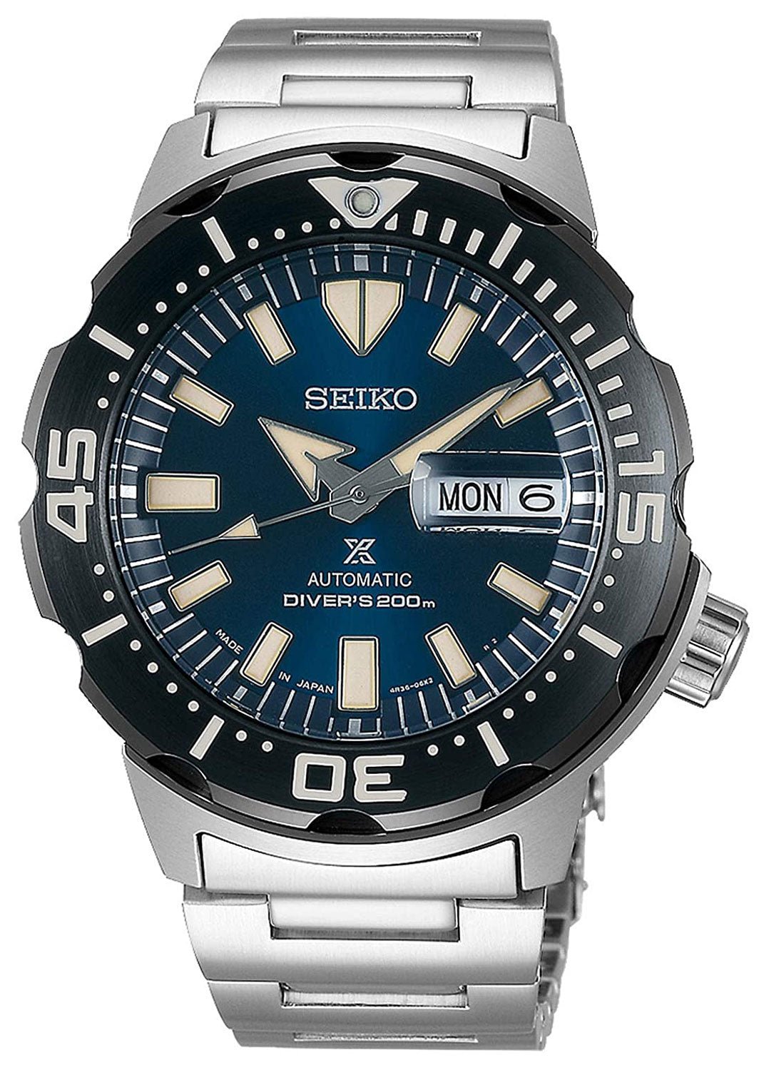 Seiko Special Edition Prospex Stainless Steel Blue Dial Automatic Day - Date Divers Mens Watch SRPD25K1 - WAB - Shipping Dept.