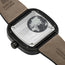 SEVENFRIDAY M-Series Spaceship Automatic Black PVD Steel Black Dial Black Leather Strap Mens Watch M3/07 - Watches & Beyond