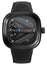 SEVENFRIDAY M-Series Spaceship Automatic Black PVD Steel Black Dial Black Leather Strap Mens Watch M3/07 - Watches & Beyond
