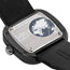 SEVENFRIDAY M - Series Spaceship Automatic Gunmetal PVD Gray Dial Black Leather Strap Mens Watch M3/01 - WAB - Shipping Dept.