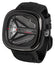 SEVENFRIDAY M - Series Spaceship Automatic Gunmetal PVD Gray Dial Black Leather Strap Mens Watch M3/01 - WAB - Shipping Dept.