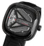 SEVENFRIDAY M - Series Spaceship Automatic Gunmetal PVD Gray Dial Black Leather Strap Mens Watch M3/01 - WAB - Shipping Dept.