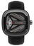 SEVENFRIDAY M - Series Spaceship Automatic Gunmetal PVD Gray Dial Black Leather Strap Mens Watch M3/01 - WAB - Shipping Dept.