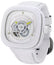 SEVENFRIDAY P - Series Caipi Automatic White Ceramic White Leather Strap Mens Watch P1C/04 - Watches & Beyond