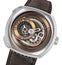 SEVENFRIDAY Q - Series Automatic Stainless Steel Gold Dial Brown Leather Strap Date Mens Watch Q2/02 - WAB - Shipping Dept.