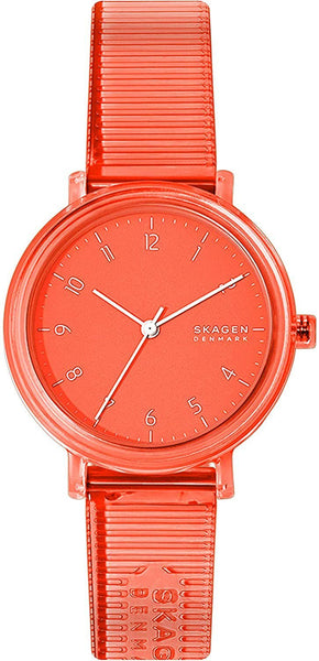 Skagen Aaren Transparent Orange/Coral 36mm Case Women's Watch SKW2855 - WAB - Shipping Dept.