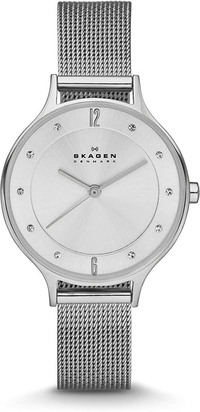 Skagen Anita Stainless Steel Mesh Silver Dial Women's Watch SKW2149 - WAB - Shipping Dept.