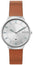 Skagen Grenen Slim Silver Dial Date Brown Leather Men's Watch SKW6522 - WAB - Shipping Dept.