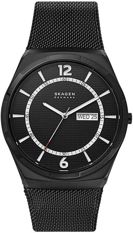 Skagen Melbye Day - Date Black Steel Mesh Men's Watch SKW6576 - WAB - Shipping Dept.