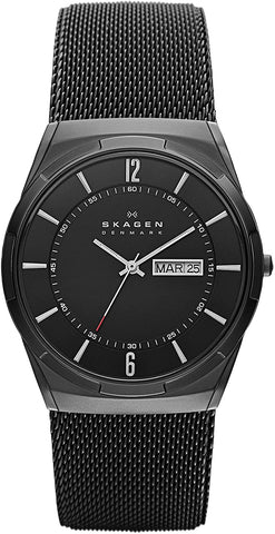 Skagen Melbye Day - Date Black Titanium and Steel Mesh Men's Watch SKW6006 - WAB - Shipping Dept.