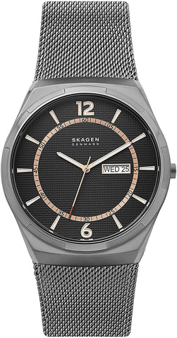 Skagen Melbye Day - Date Gunmetal Steel Mesh Men's Watch SKW6575 - WAB - Shipping Dept.