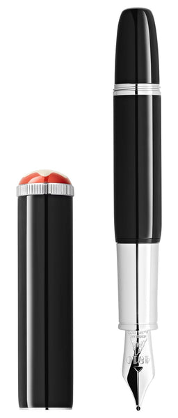 Special Edition Montblanc Heritage Rouge Et Noir Baby Fine Nib Black Lacquer Fountain Pen 127800 - Watches & Beyond