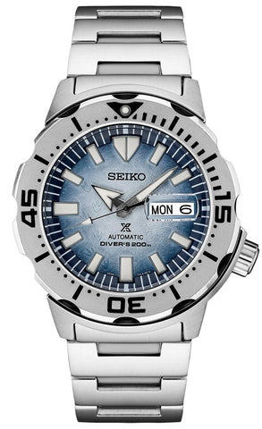 Special Edition Seiko Prospex Save The Ocean Automatic Stainless Steel Blue Dial Day/Date Divers Mens Watch SRPG57K1 - WAB - Shipping Dept.