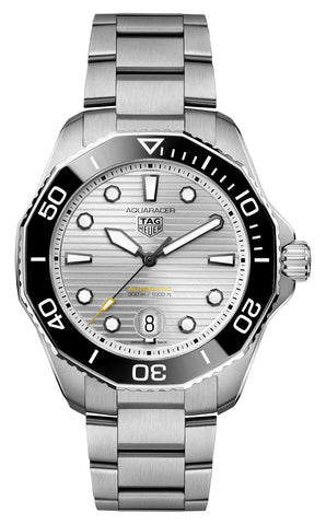 Special Edition TAG Heuer Aquaracer Professional 300 Date Automatic Stainless Steel Gray Dial Divers Mens Watch WBP201C.BA0632 - Watches & Beyond