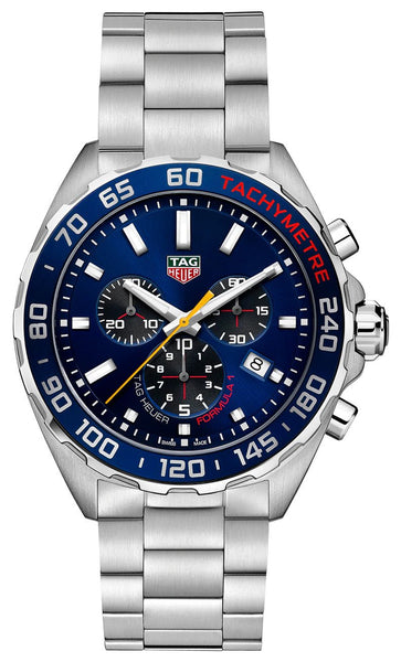 Special Edition TAG Heuer Formula 1 X Red Bull Racing Chronograph Stainless Steel Blue Dial Date Divers Quartz Mens Watch CAZ101AK.BA0842 - WAB - Shipping Dept.