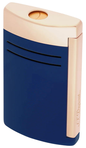 S.T. Dupont Maxijet Dragon Lighter Rose Gold Plated & Blue Lacquer 020173 - Watches & Beyond