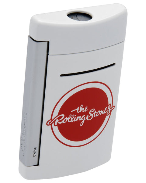 S.T. Dupont Rolling Stones White MiniJet Lighter Limited Edition Tongue And Lips 010109RS - WAB - Shipping Dept.