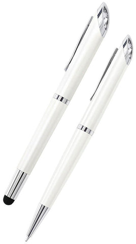 Swarovski 5224364 Crystal Starlight Ballpoint & Stylus Pen Set White - WAB - Shipping Dept.