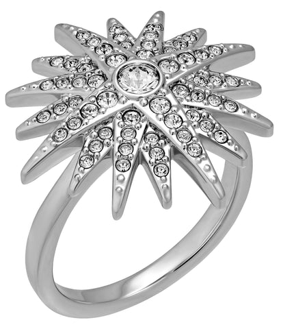 Swarovski Balthus Rhodium Plated Clear Crystal Pavé Star Womens Ring Size 7 / 55 - 5079319 - WAB - Shipping Dept.