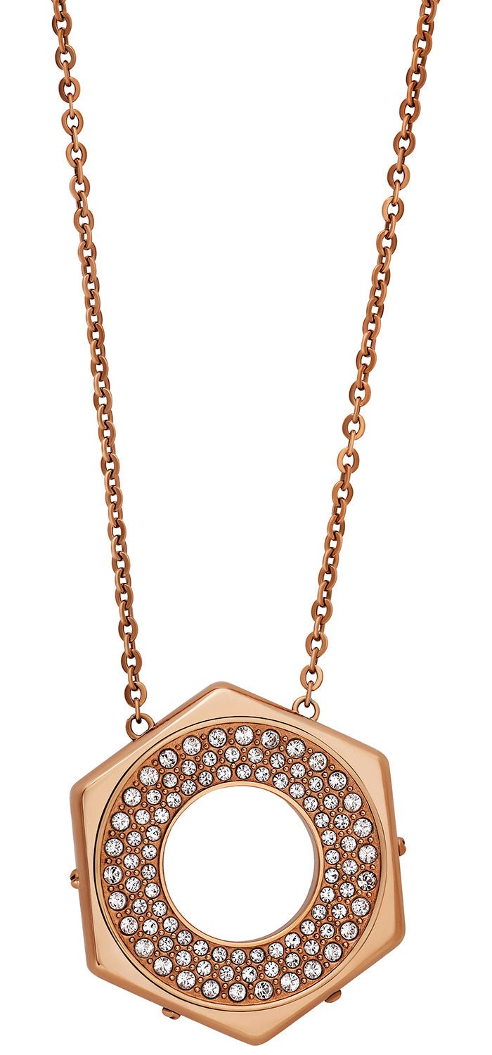 Swarovski Bolt Pendant 5073124 Crystal Pave Rose Gold Tone Reversible Necklace for Women - WAB - Shipping Dept.