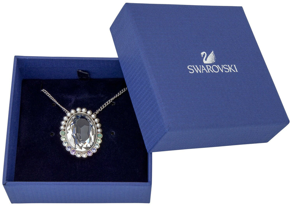 Swarovski Calista Palladium Plated Steel 5118133 Crystal Pearl Long