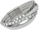 Swarovski Celeb White Leather Bracelet for Women 5134623 Stainless Steel Magnet Closure - WAB - Shipping Dept.