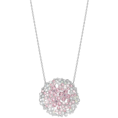 SWAROVSKI Cherie 5111318 Pink Crystals Flowers Rhodium Plated Pendant Necklace - WAB - Shipping Dept.