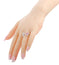 Swarovski Cherie Rhodium Plated Pink & Clear Crystals Open Shank Womens Ring Size 7 / 55 - 5111320 - WAB - Shipping Dept.