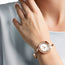 SWAROVSKI Crystal Authentic Lovely Crystals Bangle Watch, Metal Strap, Rose Gold Tone - High Class Stone Studded Swiss Made Timepiece Jewelry and Everyday Accessory for Women - WAB - Shipping Dept.