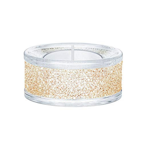 Swarovski Crystal Shimmer Tea Light Candle Holder, Gold 5428724 - WAB - Shipping Dept.