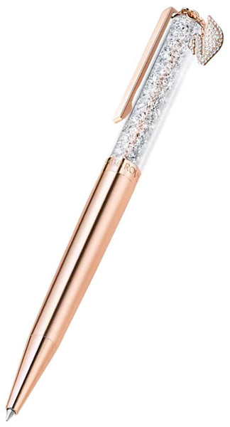 Swarovski Crystalline Rose Gold Plated Crystal - Filled Ballpoint Pen with Swan Charm 5479552 - WAB - Shipping Dept.