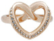 Swarovski Cupidon Rose Gold Plated Clear Crystal Pavé Heart Womens Ring Size 8 / 58 - 5140096 - WAB - Shipping Dept.