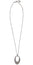 Swarovski Degree 5190015 Rhodium Plated Clear Crystal Pave Oval Pendant Necklace - WAB - Shipping Dept.