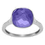 Swarovski Dot Rhodium Plated Purple Crystal Womens Ring Size 9 / 60 - 5184603 - WAB - Shipping Dept.