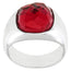 Swarovski Dot Rhodium Plated Red Crystal Womens Ring Size 7 / 55 - 5160888 - WAB - Shipping Dept.