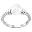 Swarovski Enlace Rhodium Plated Crystal Pearl Crystal Pavé Womens Ring Size 9 / 60 - 5221527 - WAB - Shipping Dept.