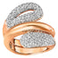 Swarovski Every Wide Rose Gold Plated Clear Crystal Pavé Womens Ring Size 8 / 58 - 5221555 - WAB - Shipping Dept.