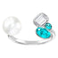 SWAROVSKI Extra Medium Open Ring - Size 7 - 5202267 - WAB - Shipping Dept.