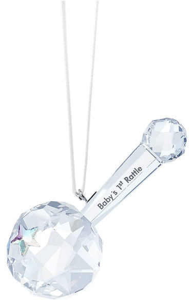 Swarovski First Steps Baby's 1st Rattle Ornament Clear Crystal 5492220 - WAB - Shipping Dept.