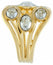 Swarovski Fragment Wide Yellow Gold Plated Clear Crystals Womens Ring Size 7 / 55 - 5224894 - WAB - Shipping Dept.