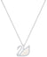 Swarovski Iconic Swan Pendant Necklace Clear Crystals Pearls Rhodium Plated 5411791 - WAB - Shipping Dept.